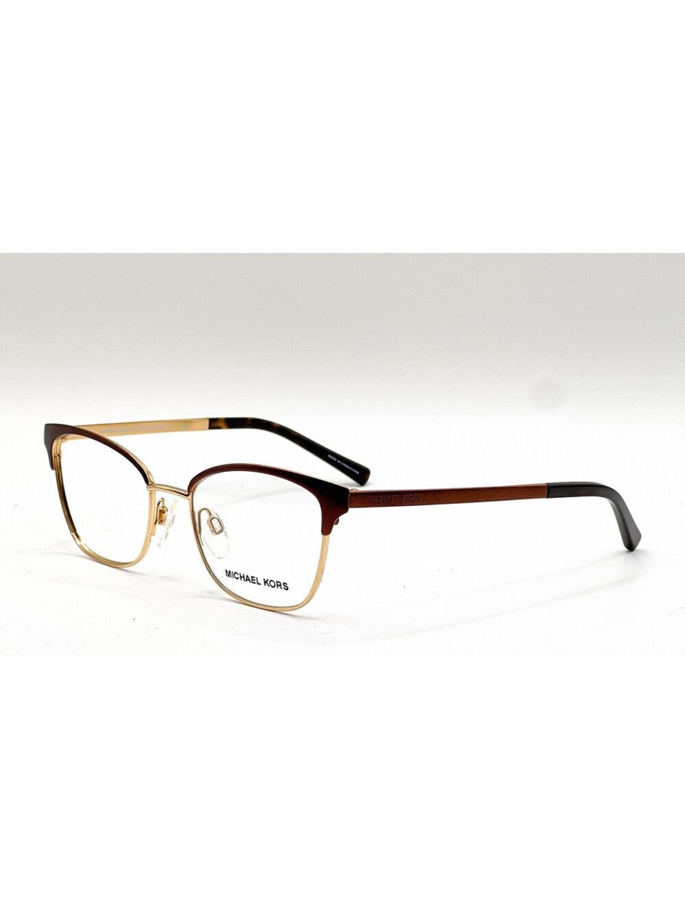 Michael Kors MK 3012 1114 Brown/Gold Cat Eye Authentic Eyeglass Frames 49-17